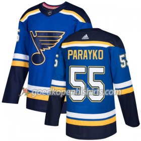 St. Louis Blues Colton Parayko 55 Adidas 2017-2018 Blauw Authentic Shirt - Mannen